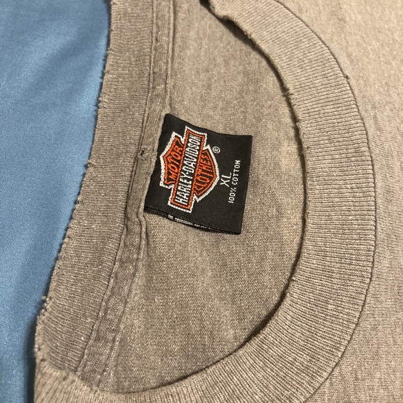 Vintage Harley Davidson Motorcycle T-shirt Mens X-Large Gray Heritage Lisle IL - Picture 11 of 16